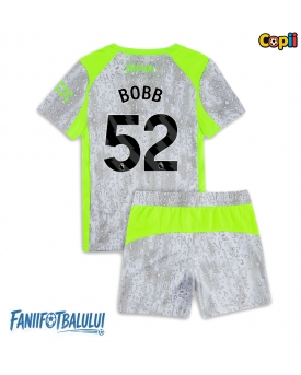 Manchester City Oscar Bobb #52 Echipament de Fotbal Replică 2025-26 Copii Treilea (+ Șorturi)
